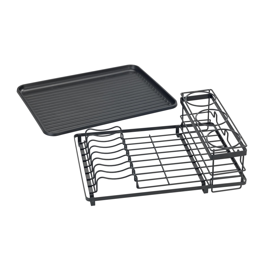 WENKO 54798100 - Στεγνωτήρας πιάτων AMY 42,5x31,5 cm μαύρος