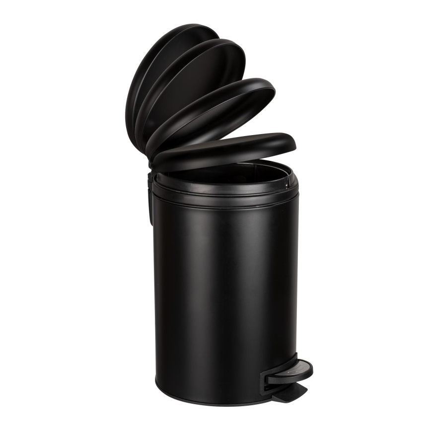 WENKO 54913100 - Κάδος απορριμμάτων LEMAN 25x38 εκ. μαύρος