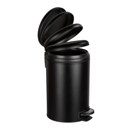 WENKO 54913100 - Κάδος απορριμμάτων LEMAN 25x38 εκ. μαύρος