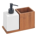 WENKO 54944100 - Δοσομετρητής σαπουνιού MERA 18,5x17 cm καφέ