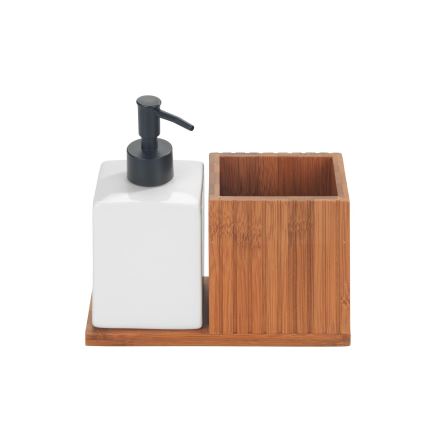 WENKO 54944100 - Δοσομετρητής σαπουνιού MERA 18,5x17 cm καφέ