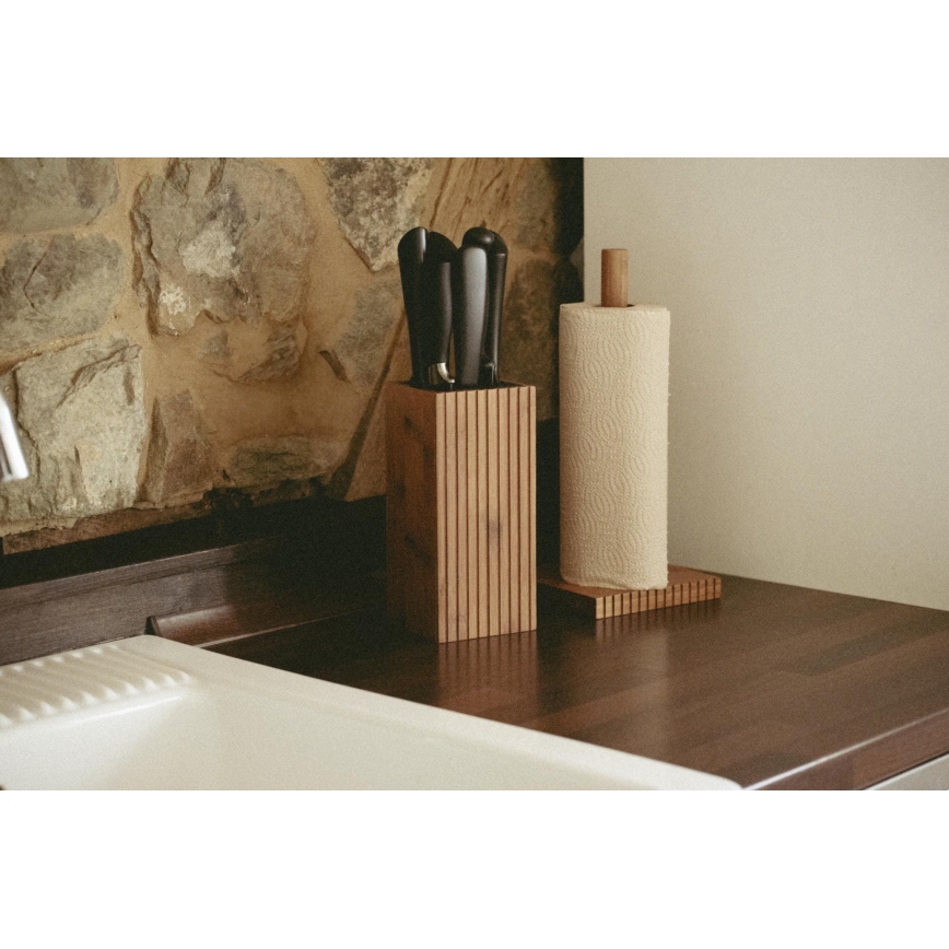 WENKO 54946100 - Βάση για ρολά MERA 15x33 cm καφέ
