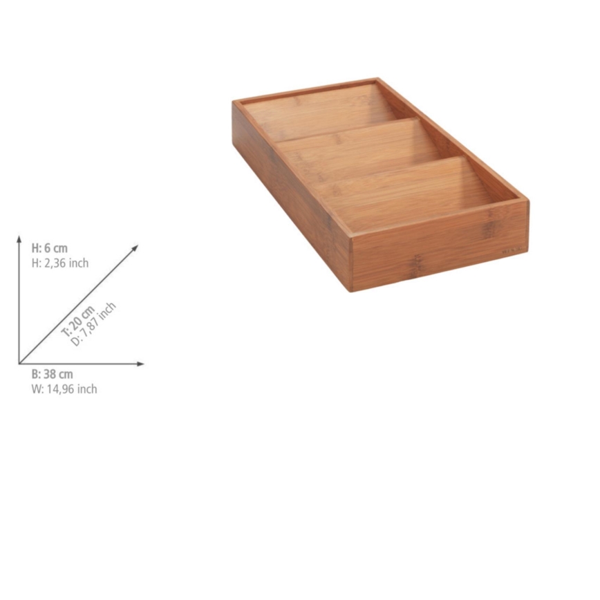 WENKO 54950100 - Οργανωτής μπαχαρικών ANNI 38x20 cm, καφέ