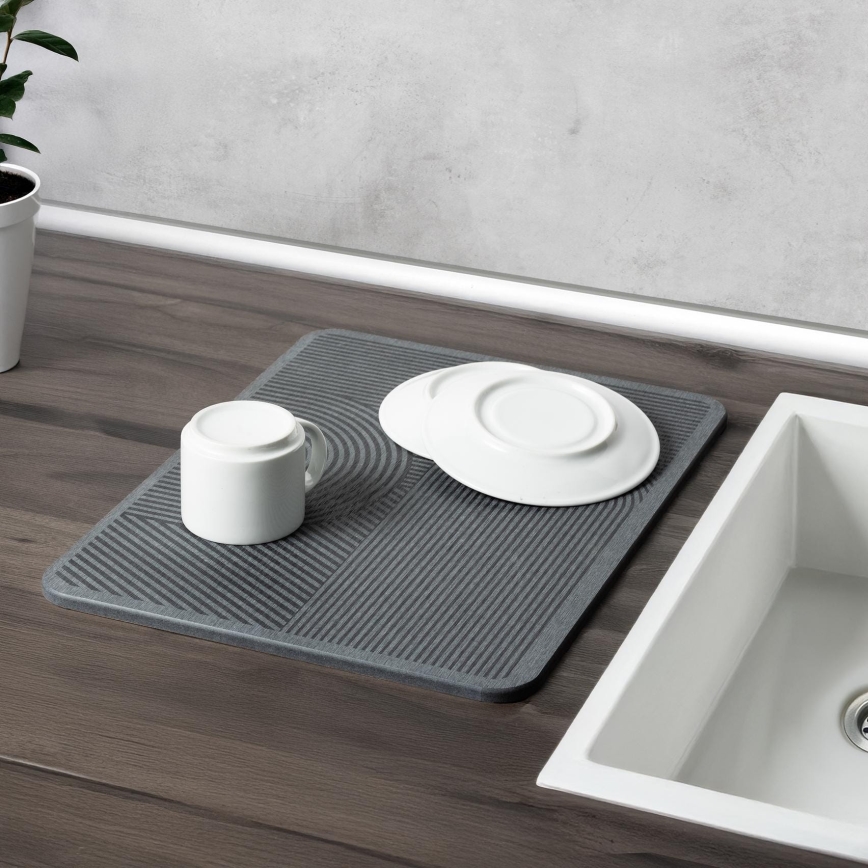 WENKO 54955100 - Αποστραγγιστικό υπόστρωμα DAMON 40x30 cm διοτομίτης/γκρι