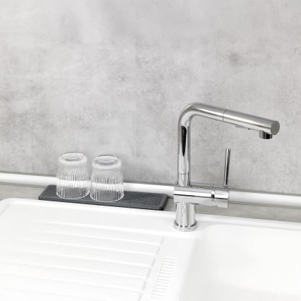 WENKO 54957100 - Πατάκι αποστράγγισης DAMON 30x8 cm γκρι