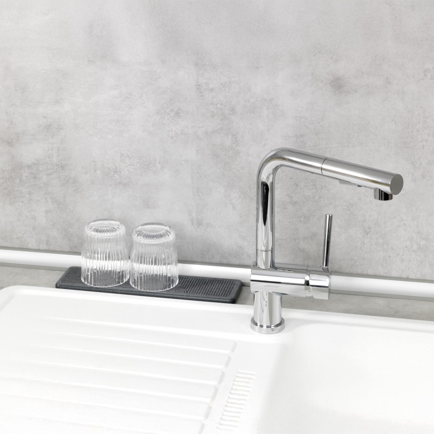 WENKO 54957100 - Πατάκι αποστράγγισης DAMON 30x8 cm γκρι