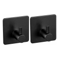 WENKO 55009100-Γάντζος BLACK OUTDOOR KITCHEN 4,5x4,5 cm ανοξείδωτο ατσάλι/μαύρο