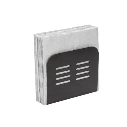 WENKO 55025100-Βάση για χαρτοπετσέτες BLACK OUTDOOR KITCHEN 15x12,5 cm μαύρη