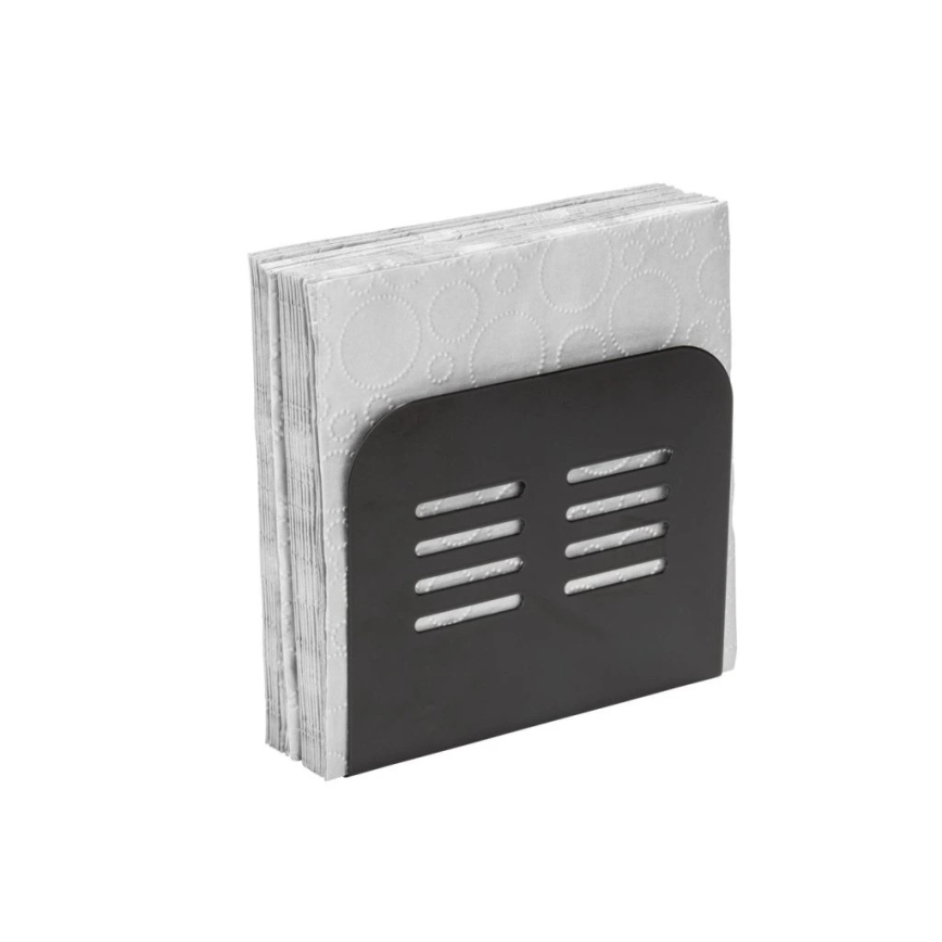 WENKO 55025100-Βάση για χαρτοπετσέτες BLACK OUTDOOR KITCHEN 15x12,5 cm μαύρη