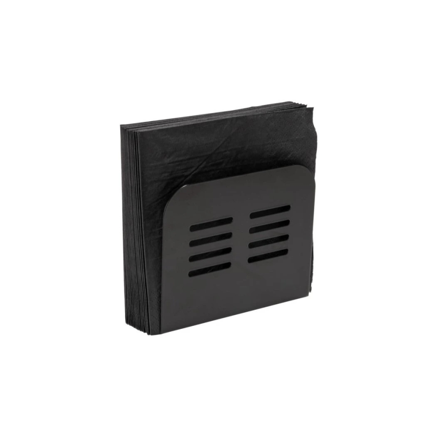 WENKO 55025100-Βάση για χαρτοπετσέτες BLACK OUTDOOR KITCHEN 15x12,5 cm μαύρη