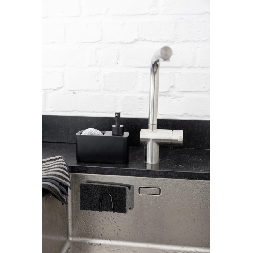 WENKO 55071100 - Βάση BLACK OUTDOOR KITCHEN 5x5 cm ανοξείδωτο ατσάλι/μαύρο