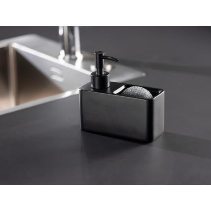 WENKO 55076100 - Δοσομετρητής υγρού σαπουνιού BLACK OUTDOOR KITCHEN 14,5x14,3 cm μαύρος