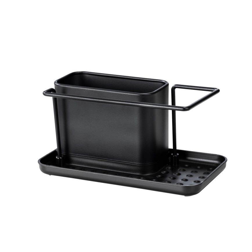 WENKO 55078100 - Οργανωτής BLACK OUTDOOR KITCHEN 21x12 cm ανοξείδωτος/μαύρος