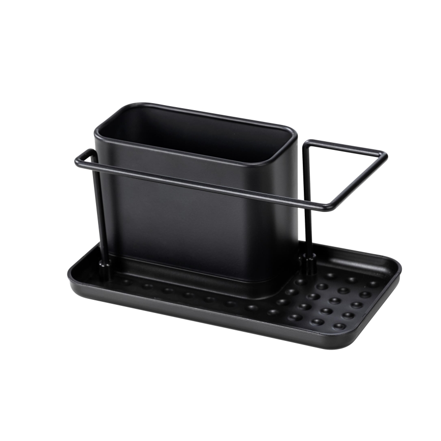 WENKO 55078100 - Οργανωτής BLACK OUTDOOR KITCHEN 21x12 cm ανοξείδωτος/μαύρος
