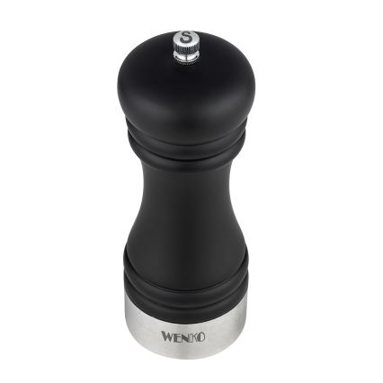 WENKO 55082100-Μύλος αλατιού BLACK OUTDOOR KITCHEN 5x17,5 cm ασημί/μαύρο/λευκό