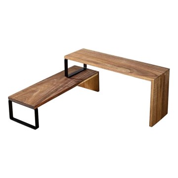 WENKO 55097100-Ράφι BLACK OUTDOOR KITCHEN 36x16 cm καφέ/μαύρο