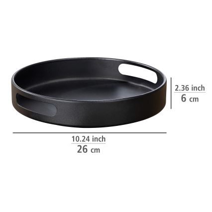 WENKO 55098100 - Δίσκος BLACK OUTDOOR KITCHEN 26x6 cm μαύρος