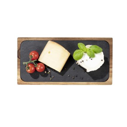 WENKO 55103100 - Σανίδα κοπής BLACK OUTDOOR KITCHEN 30x15 cm καφέ/γκρι