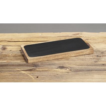 WENKO 55103100 - Σανίδα κοπής BLACK OUTDOOR KITCHEN 30x15 cm καφέ/γκρι