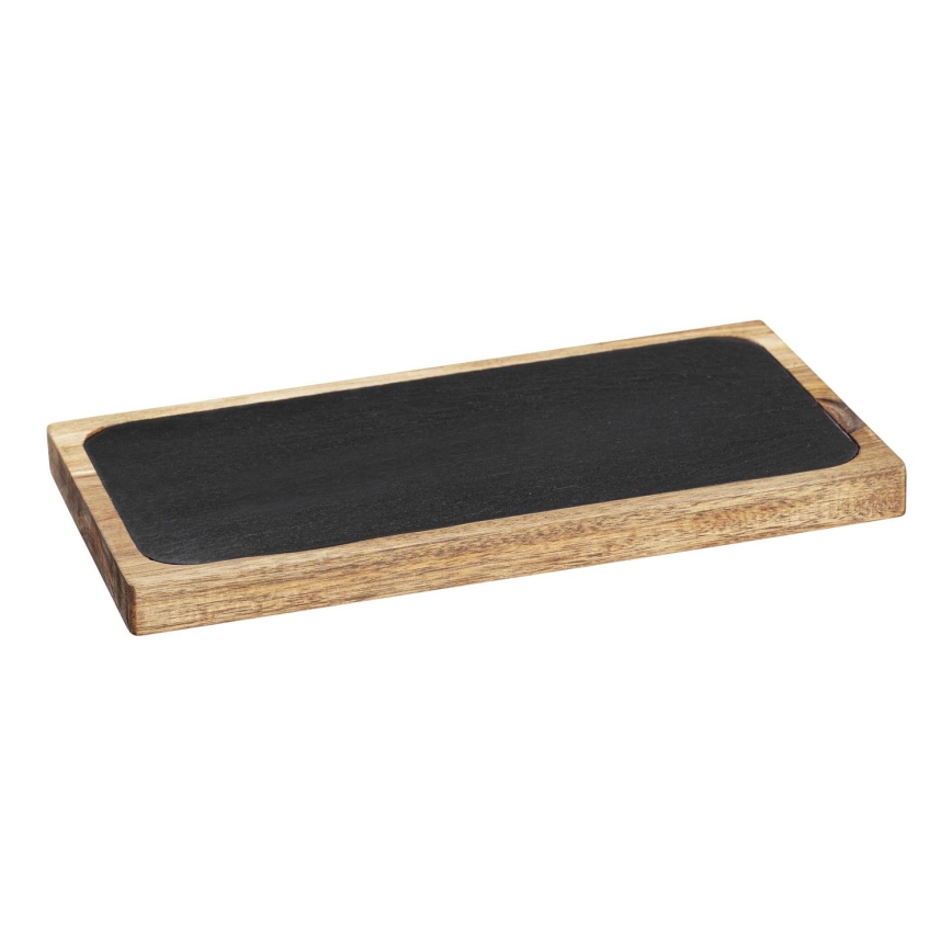 WENKO 55103100 - Σανίδα κοπής BLACK OUTDOOR KITCHEN 30x15 cm καφέ/γκρι