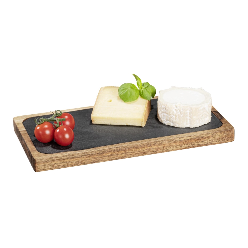 WENKO 55103100 - Σανίδα κοπής BLACK OUTDOOR KITCHEN 30x15 cm καφέ/γκρι