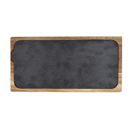 WENKO 55103100 - Σανίδα κοπής BLACK OUTDOOR KITCHEN 30x15 cm καφέ/γκρι
