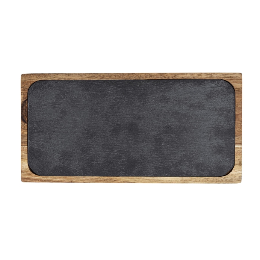 WENKO 55103100 - Σανίδα κοπής BLACK OUTDOOR KITCHEN 30x15 cm καφέ/γκρι