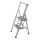 WENKO 601011100 - Σκαλοπάτι ALU-DESIGN 44x101 cm ασημί/μαύρο