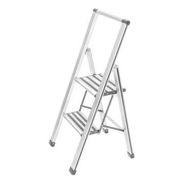 WENKO 601015100 - Σκαλοσκαμπό ALU-DESIGN 44x101 cm λευκό/γκρι