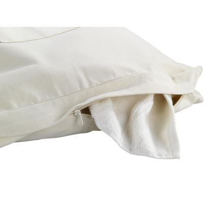 WENKO 62107100 - Καλάθι ρούχων CANGURO 52 x 81 cm μπεζ/ασημί