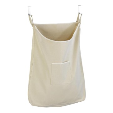 WENKO 62107100 - Καλάθι ρούχων CANGURO 52 x 81 cm μπεζ/ασημί