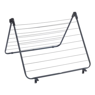 WENKO 63003100 - Απλώστρα ρούχων CHAMPION 65 x 114 εκ. μαύρη