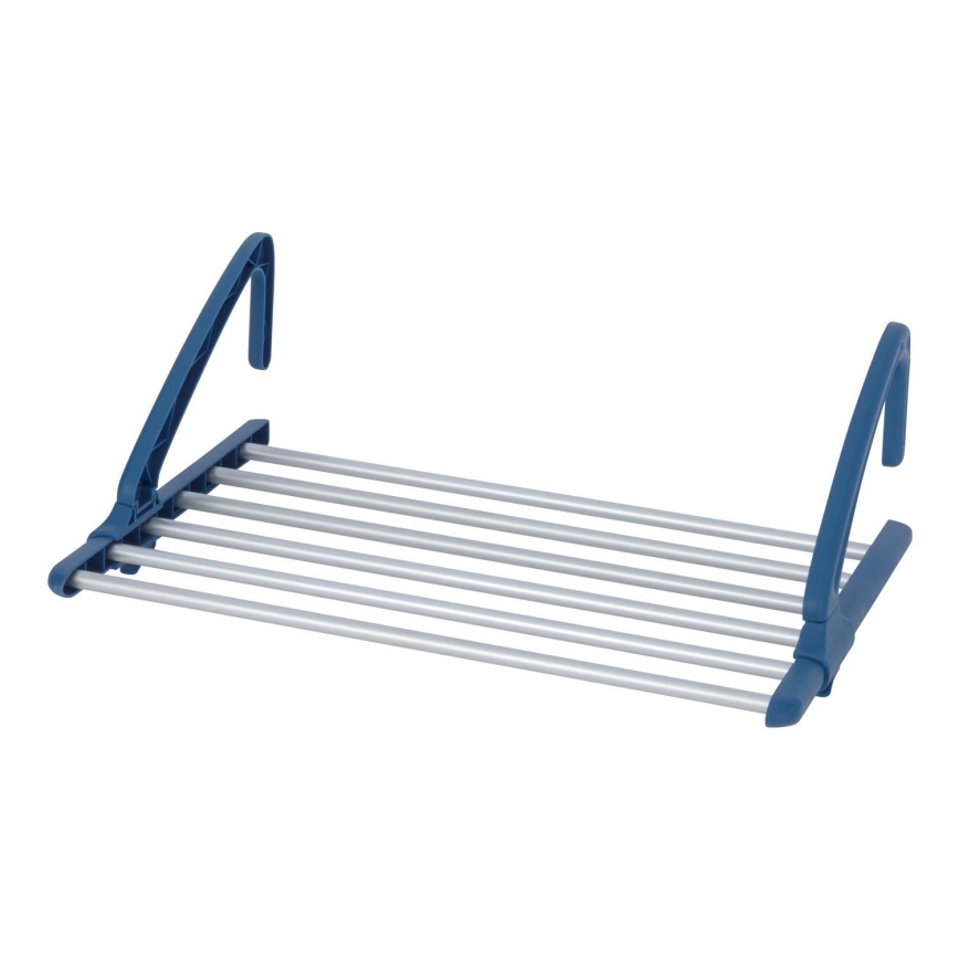 WENKO 63005800 - Απλώστρα ρούχων 37,5 x 21 εκ. ανοξείδωτο/ασημί/μπλε