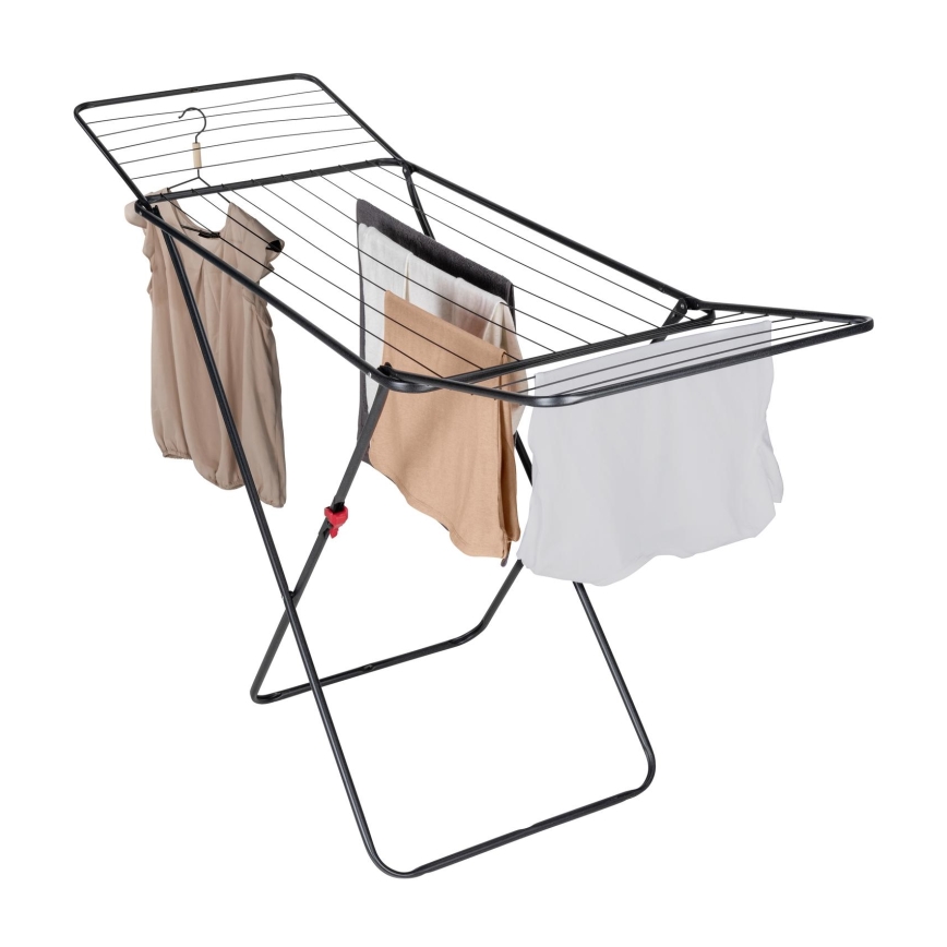 WENKO 63015100 - Απλώστρα ρούχων CHAMPION 170x98 cm μαύρη