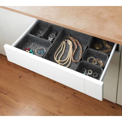 WENKO 64502100 - Οργανωτής συρταριού FELT 28,5x20 cm γκρι