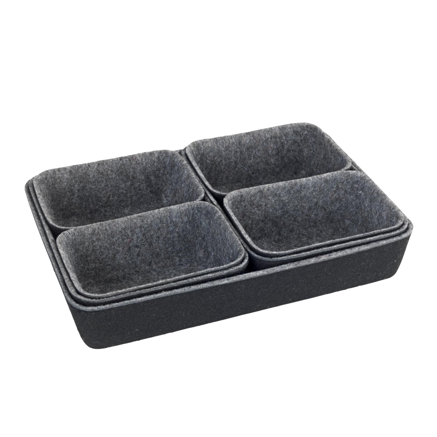 WENKO 64502100 - Οργανωτής συρταριού FELT 28,5x20 εκ. γκρι