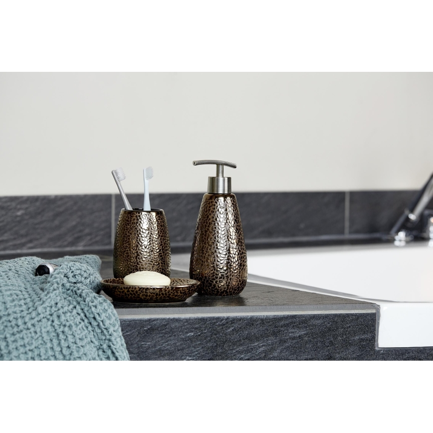 WENKO 69109800 - Σετ μπάνιου MARRAKESH 12,5x41 cm καφέ