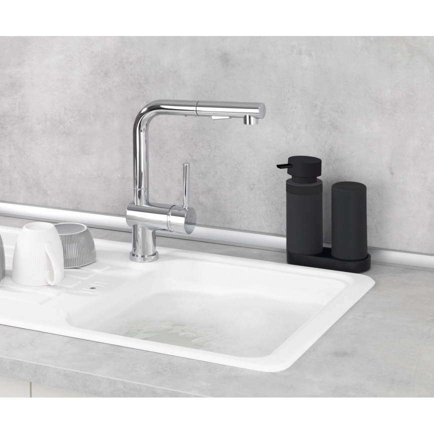 WENKO 69753800 - Οργανωτής EASY SQUEEZ-E 15x18 εκ. μαύρο