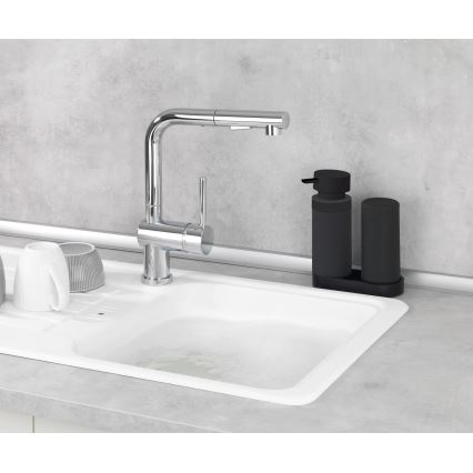 WENKO 69753800 - Οργανωτής EASY SQUEEZ-E 15x18 εκ. μαύρο