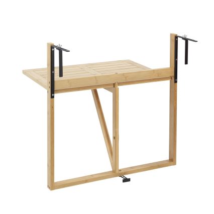 WENKO 69806800 - Τραπέζι WAIKIKI 64 x 65 εκ. λευκό/καφέ