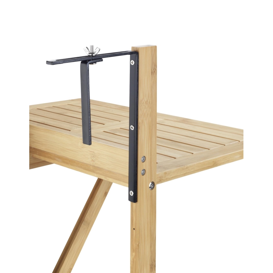 WENKO 69806800 - Τραπέζι WAIKIKI 64 x 65 εκ. λευκό/καφέ