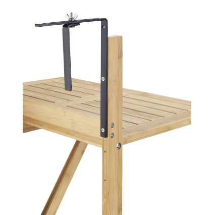 WENKO 69806800 - Τραπέζι WAIKIKI 64 x 65 εκ. λευκό/καφέ