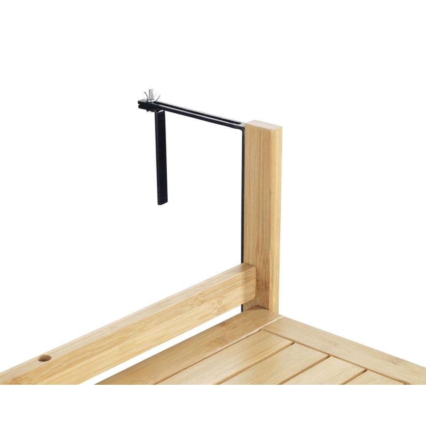 WENKO 69806800 - Τραπέζι WAIKIKI 64 x 65 εκ. λευκό/καφέ