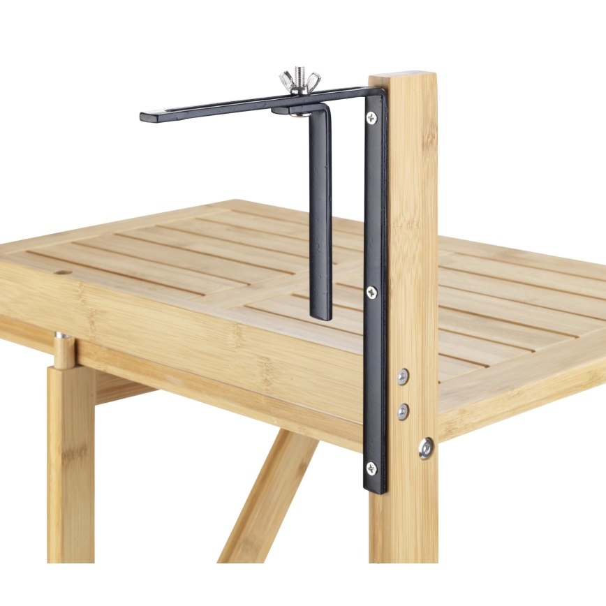 WENKO 69806800 - Τραπέζι WAIKIKI 64 x 65 εκ. λευκό/καφέ