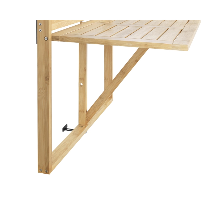 WENKO 69806800 - Τραπέζι WAIKIKI 64 x 65 εκ. λευκό/καφέ