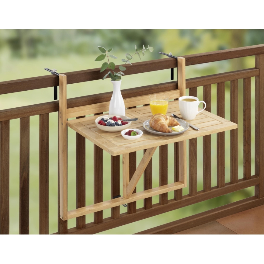 WENKO 69806800 - Τραπέζι WAIKIKI 64x65 cm λευκό/καφέ