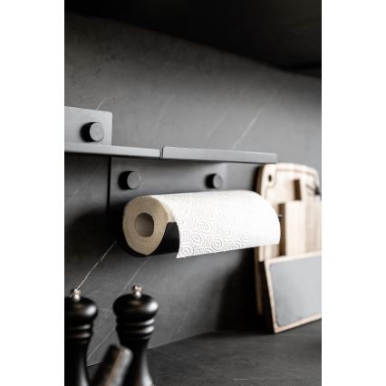 WENKO 71144800 - Βάση για ρολό JET 30x15 cm μαύρη