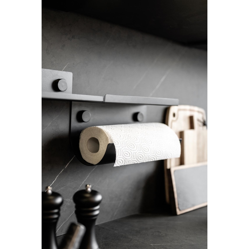 WENKO 71144800 - Βάση για ρολό JET 30x15 cm μαύρη