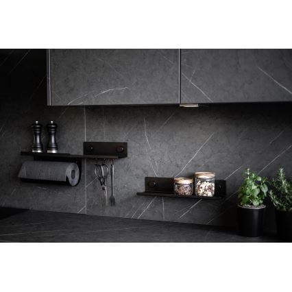 WENKO 71144800 - Βάση για ρολό JET 30x15 cm μαύρη