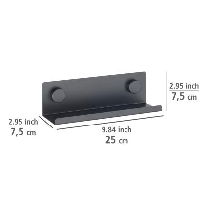 WENKO 71145800 - Βάση JET 25x7,5 εκ. μαύρη